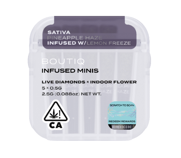 Boutiq Infused Minis Pre Rolls Pineapple Haze x Lemon Freeze